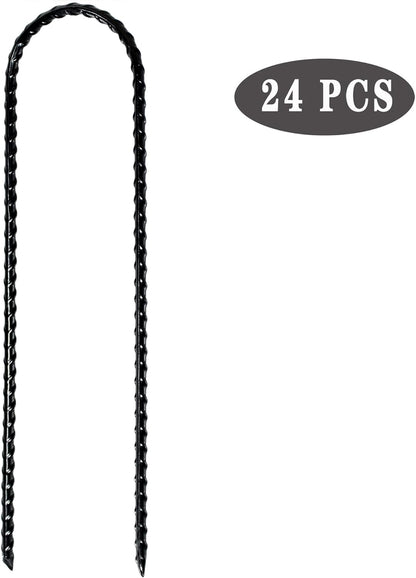 10"x2" Trampolines Wind Stakes Heavy Duty U Shape Galvanized Steel Trampoline Stakes Ground Anchors