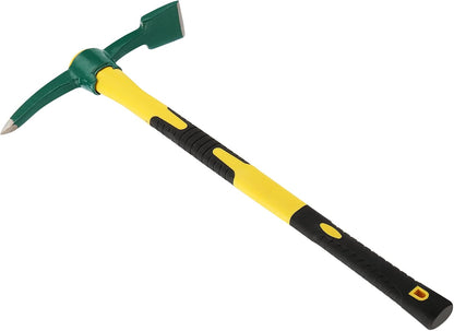 MOUYAT 23 Inch Large Pick Mattock Hoe, Garden Pick Axe Forged Steel Weeding Mattock Hoe Tool with