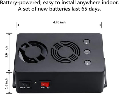 Rodent Repellent Battery Operated Ultrasonic Mouse Repeller for Car Engines Squirrel Pest Repeller
