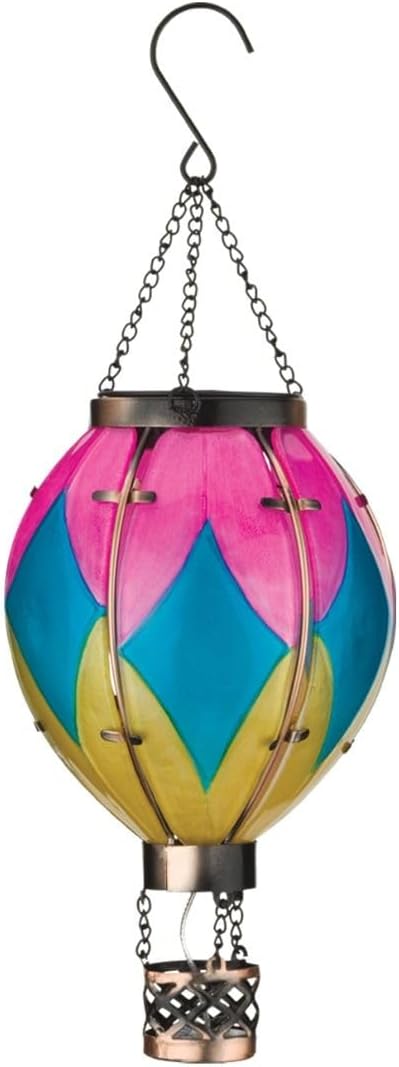 Regal Art & Gift Hot Air Balloon Solar Lantern – Hanging Solar-Powered LED Lights, Waterproof