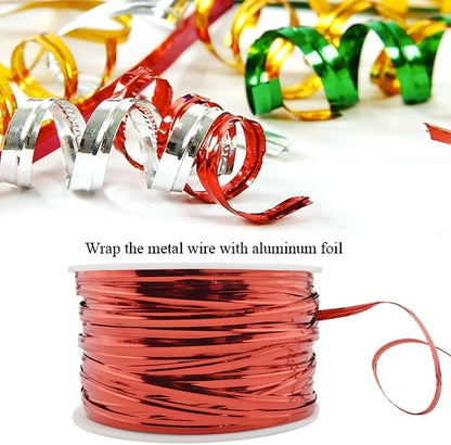 HAHIYO 100Yards/300Feet/91M Red Metal Twist Ties Bread Candy Coffee Bag Ties Plant Garden Twist