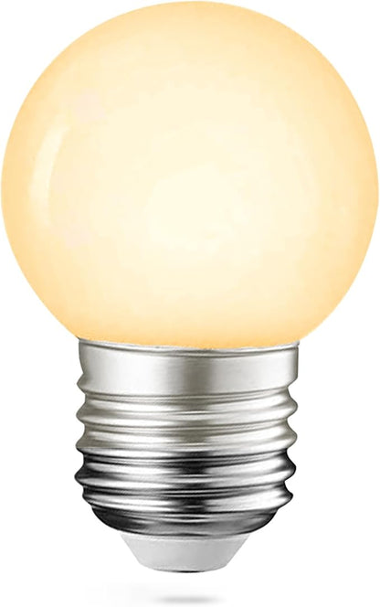 Warm Light Bulbs, Full Spectrum Light Bulb 2700K LED Lightbulbs G45 Soft White Grow Small E26
