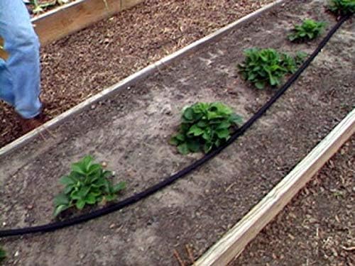 Rocky Mountain Goods 75-Foot Flat Soaker Hose - Heavy Duty Double Layer Design - Saves 70% Water
