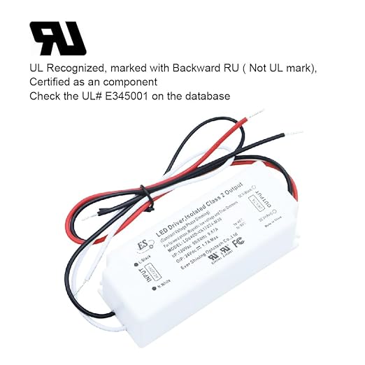 UL Recognized 24V LED Driver Dimmable, 120V to 24 Volt Transformer Triac Dimming Power Supply IP67
