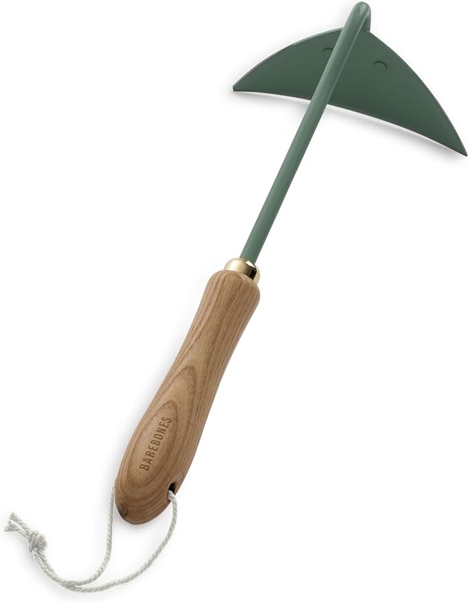 Barebones Triangle Hoe - Stainless Steel Blade Japanese Gardening Tools for Weeding Long Handle and