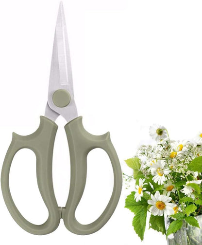 Leize Flower Scissors, Premium Thickened Stainless Steel Floral Shears, Strong Pruner for Flowers