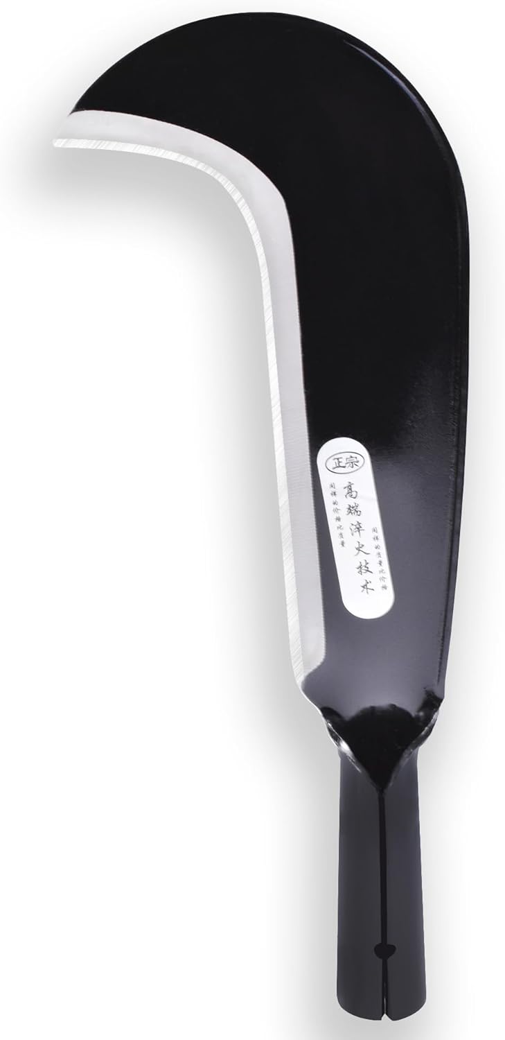 1pce 340mm/13.39in Manganese Steel Billhook Brush Clearing Sickle for Grass,Weeding Tools for