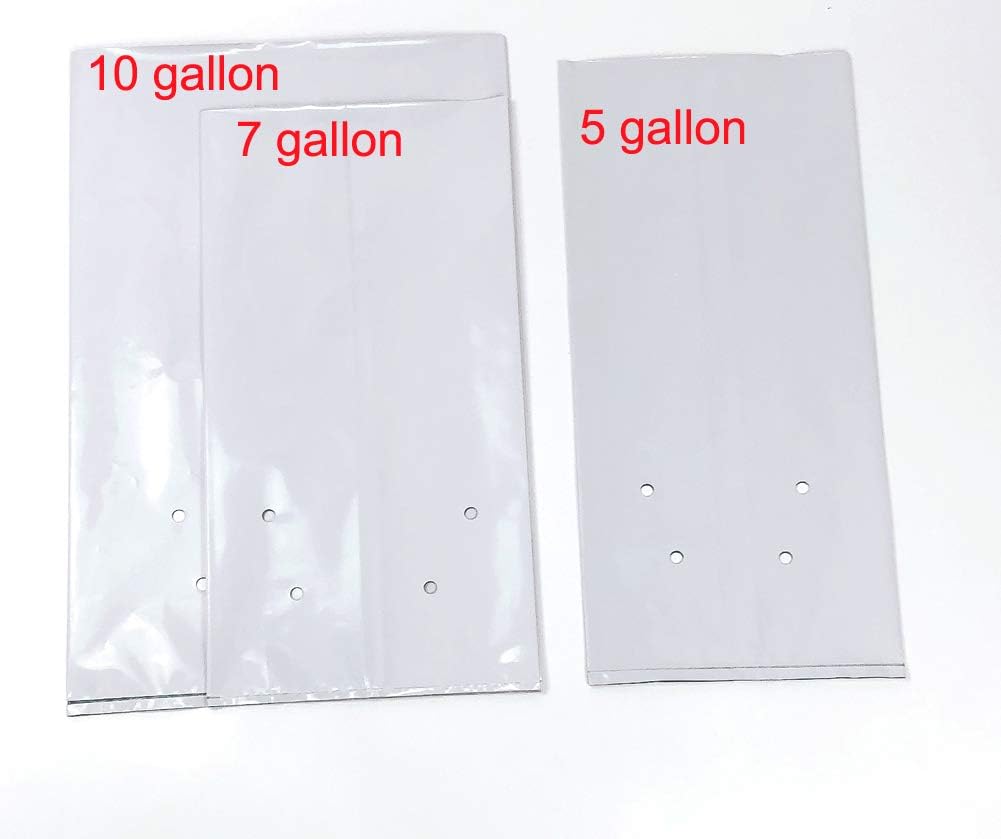 HORTIPOTS Grow Bag 7 Gallon Square Nursery Container Made of Black White Poly Films (25 Pieces per