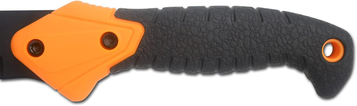 Snake Eye Machete with Heavy Duty Construction-Ergonomic Non-Slip Handle and Belt Sheath for
