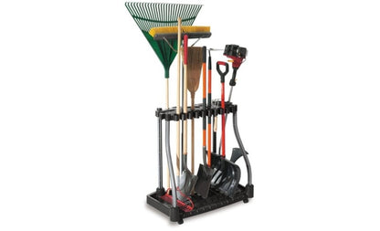 Rubbermaid Garage Tool Tower Rack Easy to Assemble Wheeled Organizes up to 40 Long-Handled