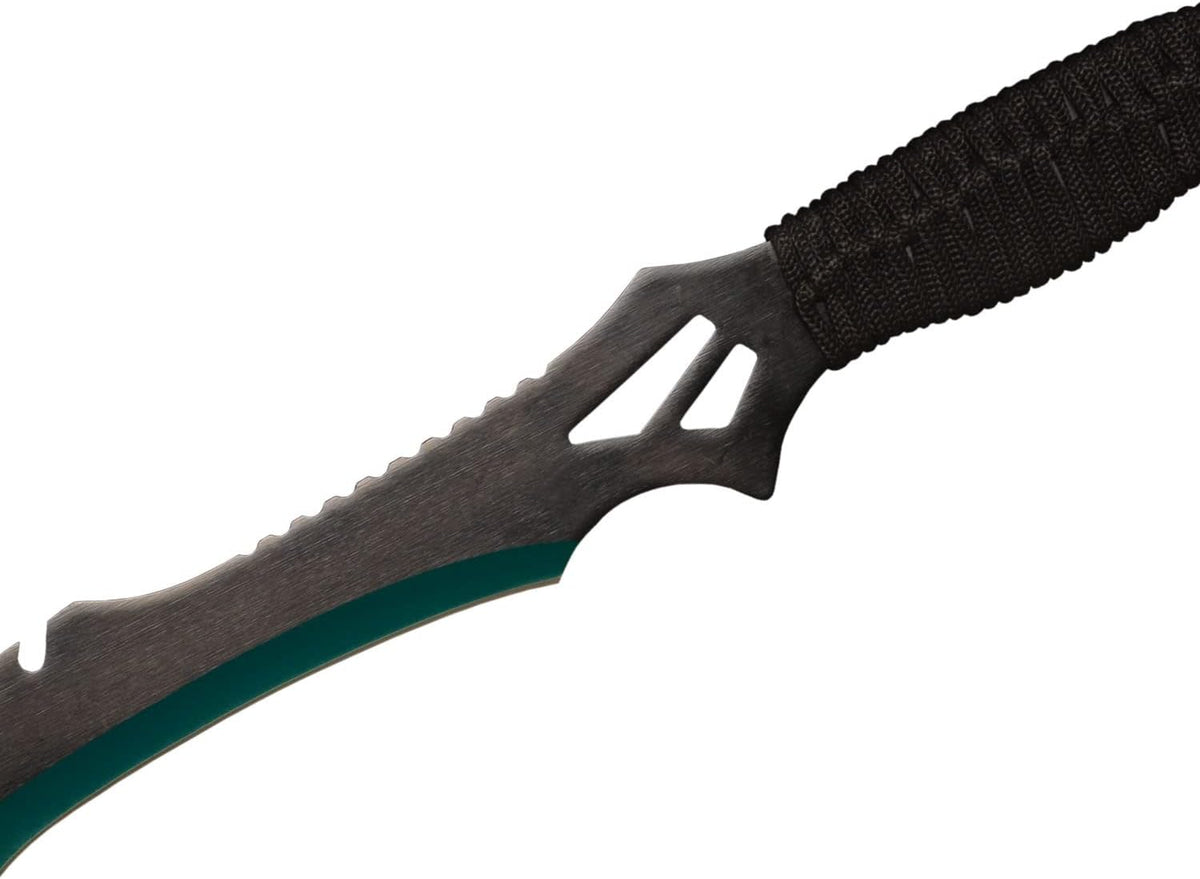 Sword Machete with Nylon Sheath and Lanyard Jungle Hunter Machete for Outdoor Adventure