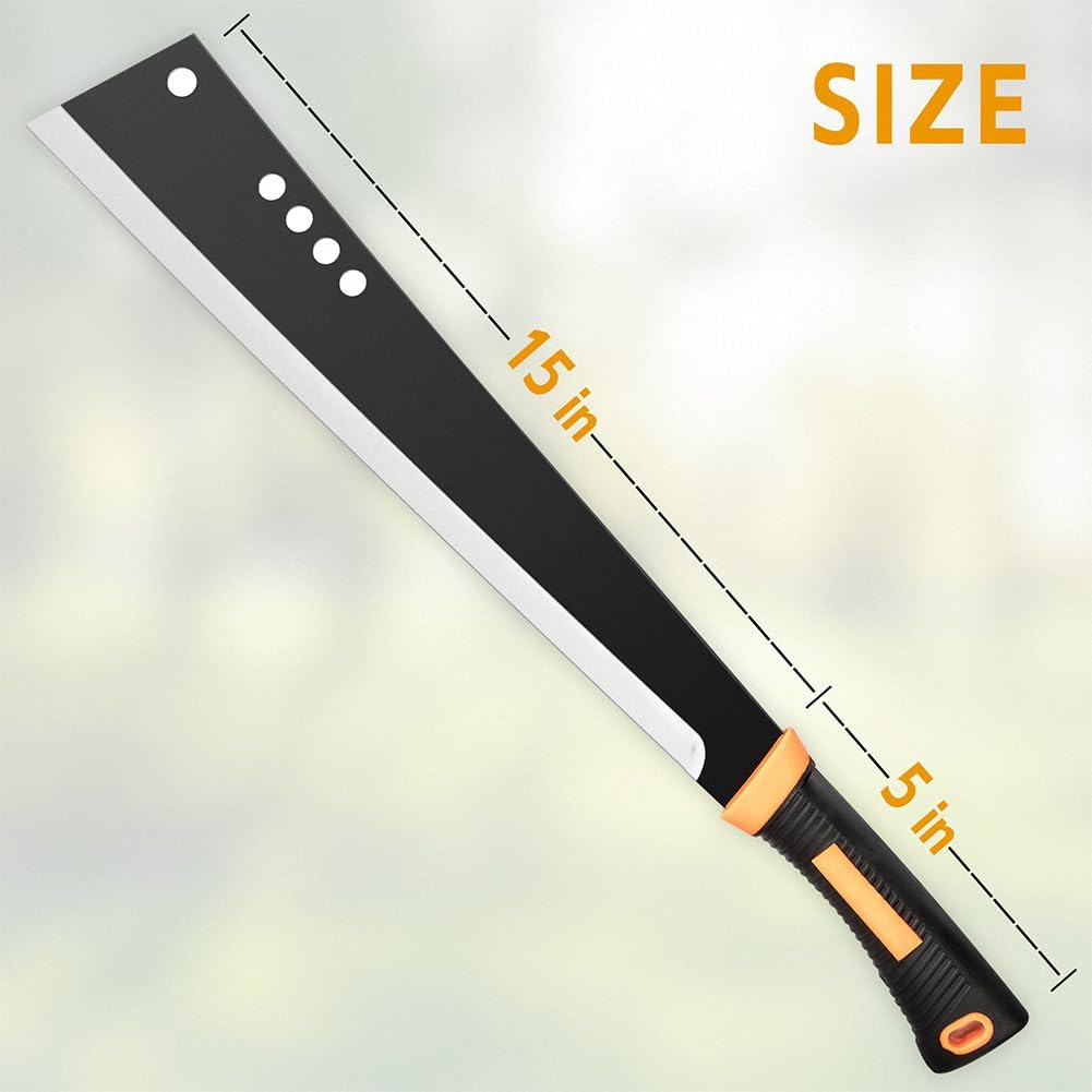 Machete for Yard Work and Cutting Trees Heavy Duty Machetes Brush Clearing Sickle Knife with Cold