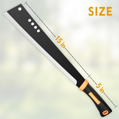 Machete for Yard Work and Cutting Trees Heavy Duty Machetes Brush Clearing Sickle Knife with Cold