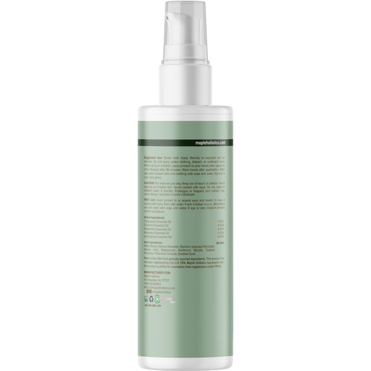 Bug Repellent Lotion for Adults & Kids - DEET Free Insect Repellent Lotion for Ticks & Mosquitoes