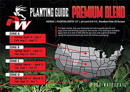 Premium Blend | Select Seed Blends | Food Plot Seeds for Deer | Perennial | All Season High Protein