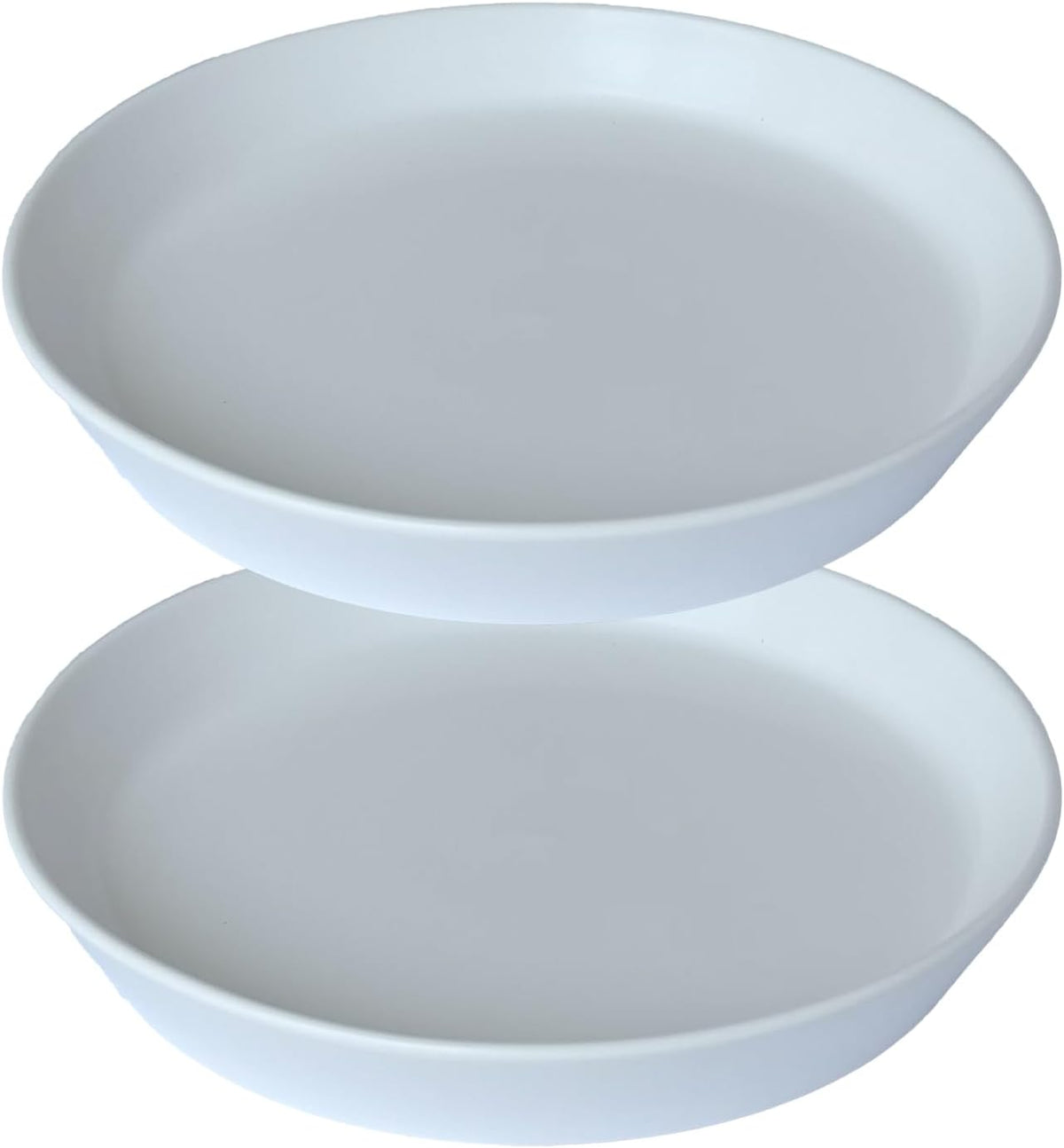 Plant Saucer Tray of 2 Pack 6 Inch, 7 inch (6.7 Inch) Plant Saucer Tray, Heavy Duty Glazed Ceramic
