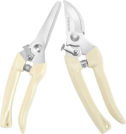Premium garden shears, meperez pruning scissors gardening tools, pruners for flower, bushes, rose