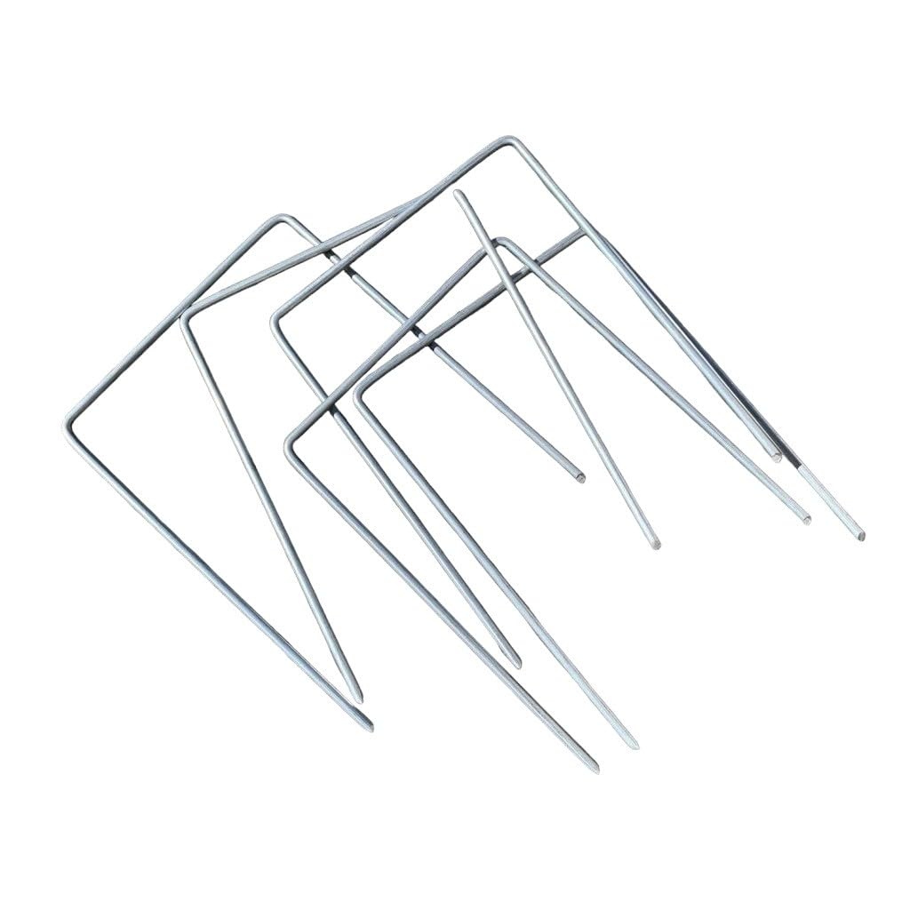 Sandbaggy 6" Wide Landscape Staples - Extra Heavy Duty: 7 Gauge Galvanized Steel - Hold Down Pipes