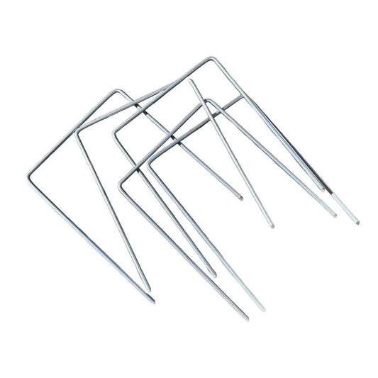 Sandbaggy 6" Wide Landscape Staples - Extra Heavy Duty: 7 Gauge Galvanized Steel - Hold Down Pipes