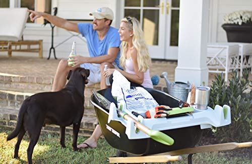The Burro Buddy, USA Made Lawn/Garden Tray for All 4-6 cu. ft. wheelbarrows. Holds rake, Shovel