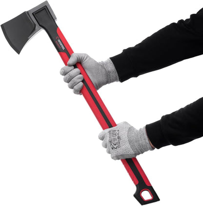 INTERTOOL Wood Splitting Axe for Firewood Logs 28” - Maul Ax Splits Medium to Large Rounds with