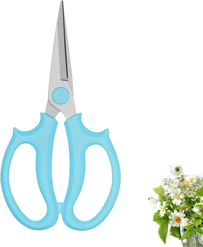 Leize Flower Scissors, Premium Thickened Stainless Steel Floral Shears, Strong Pruner for Flowers