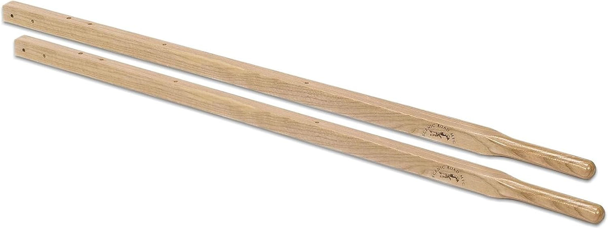 Scenic Lane Replacement Wheelbarrow Handles, American Red Oak, Fits Scenic Lane Green Wheelbarrows