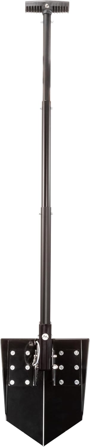 DMOS Delta Shovel - Collapsible Heavy-Duty Steel Folding Shovel for Camping, Overlanding, Survival