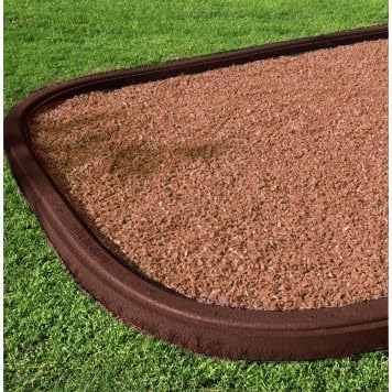 Playsafer Rubber Playground Border Edging Kit, 6' Flexible Heavy Duty Rubber Interlocking