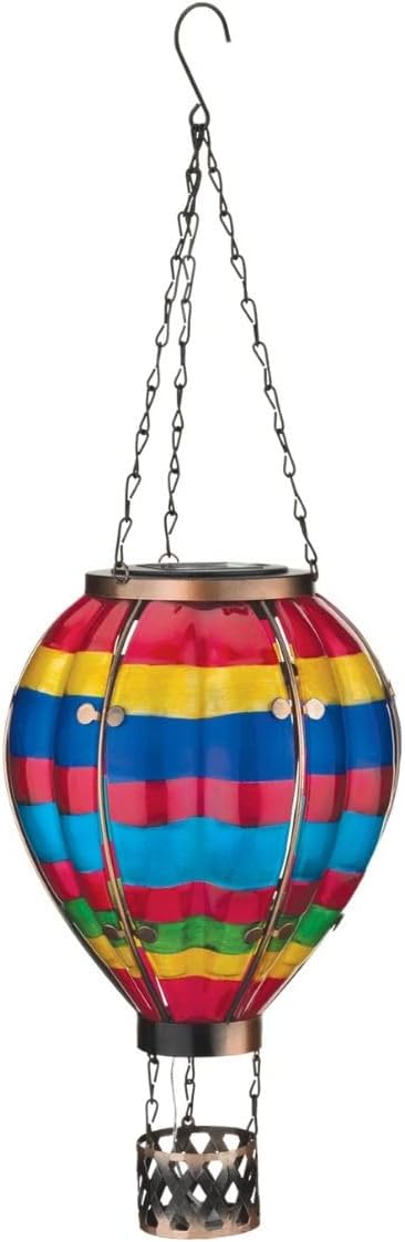 Regal Art & Gift Hot Air Balloon Solar Lantern – Hanging Solar-Powered LED Lights, Waterproof