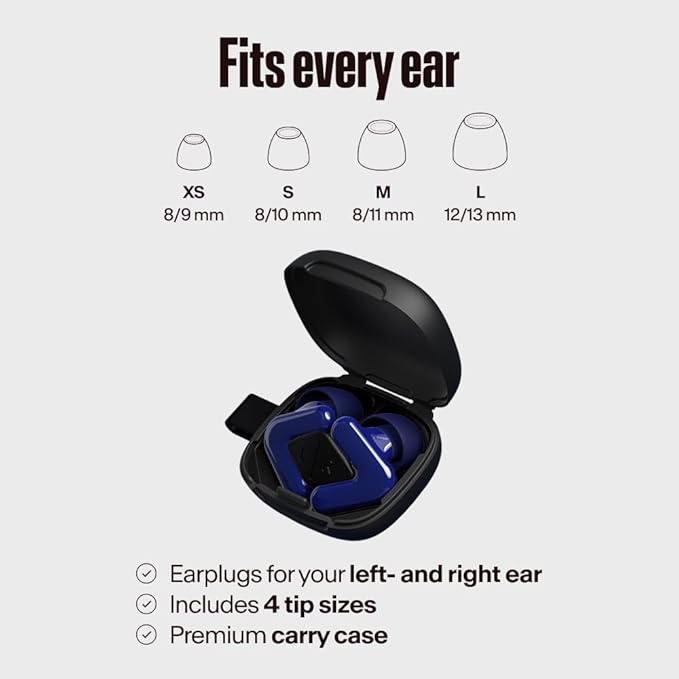 Alpine Tune Earplugs, Concert Ear Plugs for Noise Reduction, High Fidelity Music Quality, 19dB
