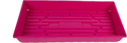 SUNPACK 10" x 20" Mega Plastic Seed Starting Tray, Magenta, 2.5" (Pack of 30) - No Drainage Holes