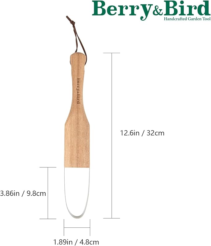 Berry&Bird Loop Weeder, 12.6-Inch Gardening Weed Cutter/Remover, Garden Weeding Scraper Tool with