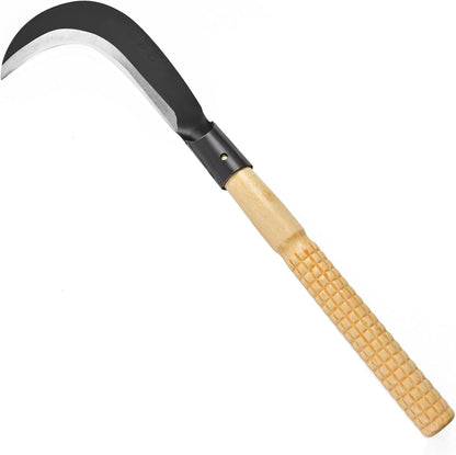 Billhook Sickle Machete Knife,Clearing Sickle,Manganese Steel Blade Hand held Sickle Tool