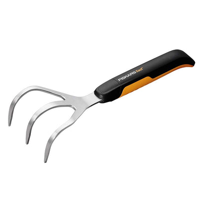 Fiskars Xact Hand Cultivator, Stainless Steel Weeder, Durable Garden Tool