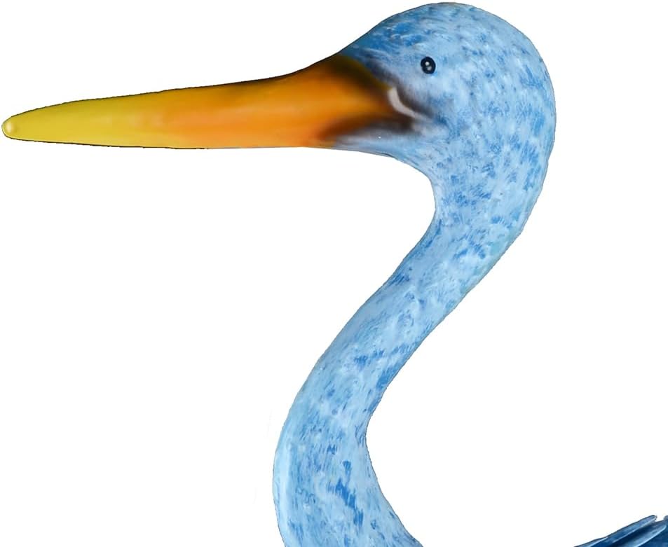 Blue Heron Statue Animal Sculpture Garden Decoration Metal Yard Art for Yard Outdoor Decoration