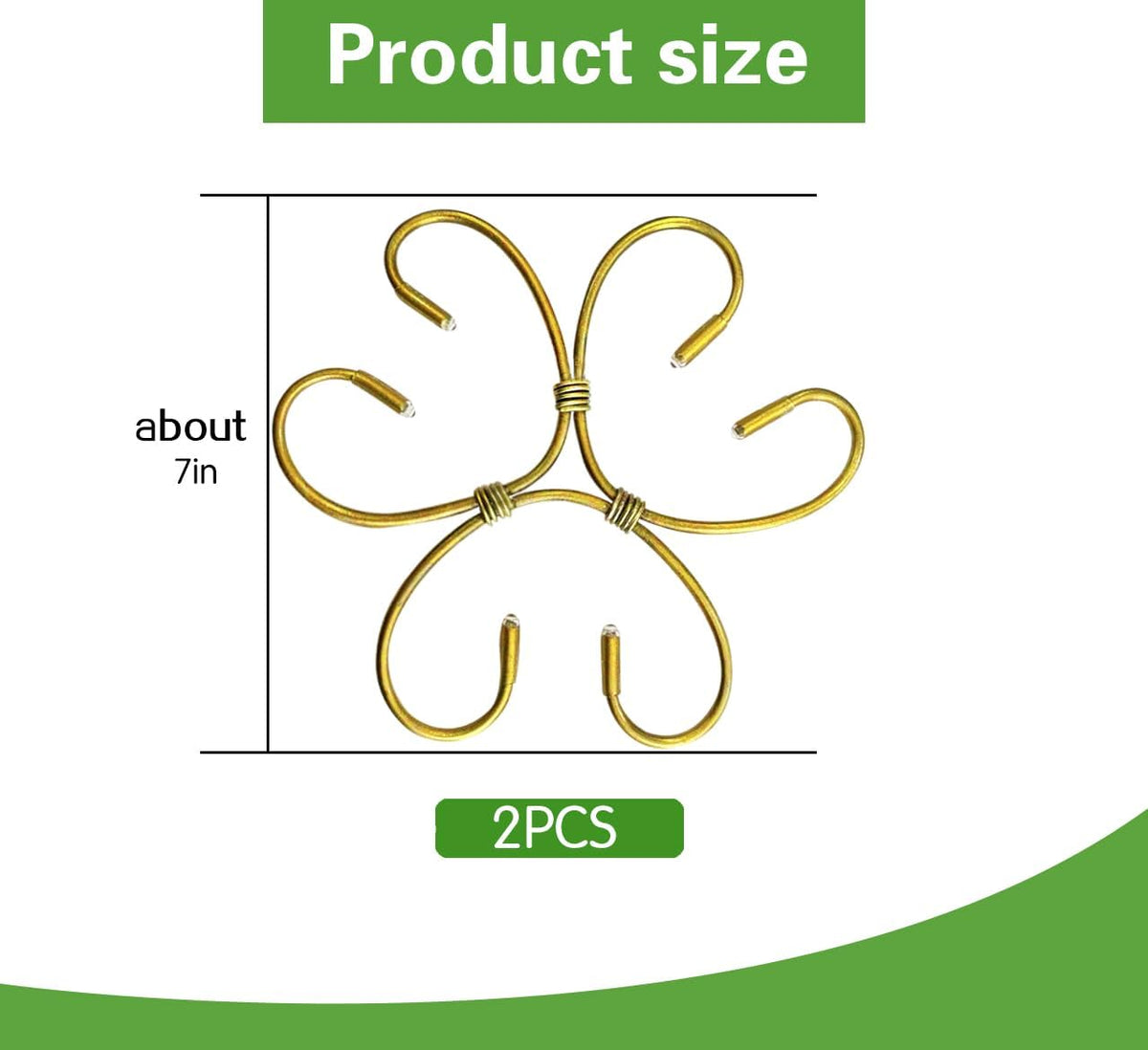 2PCS 7" Plant Stem Support,Stabilizer Grapple Holder for Monstera and Climbing Plants,Reusable