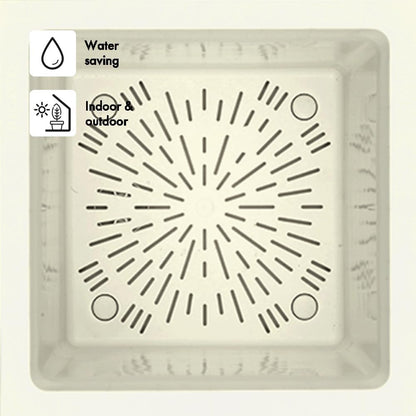 Deroma Millennium 19” Cube | Light & Durable Plastic | Indoor/Outdoor Square Pot for Patio | Water
