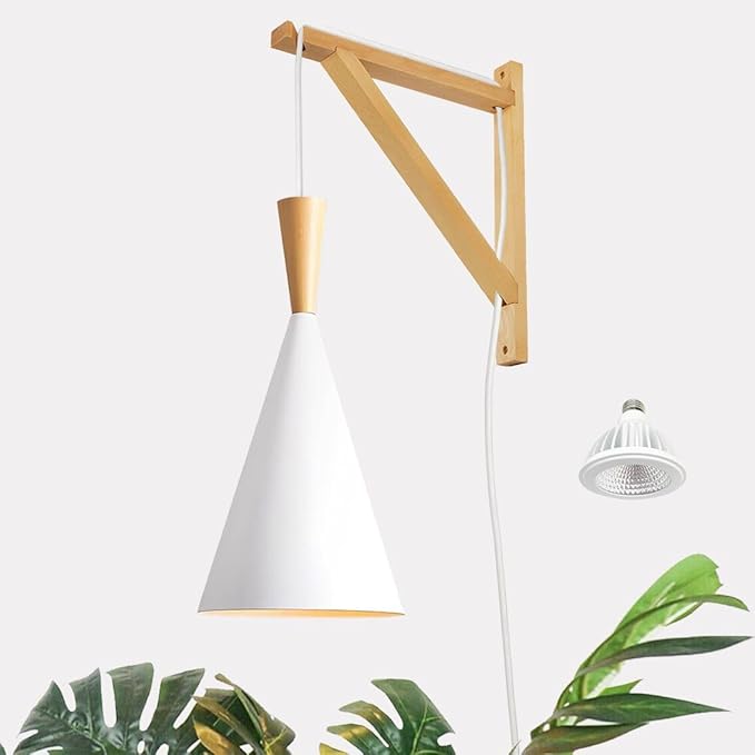 Hanging Grow Light, 20W Full Spectrum Pendant Grow Lights 15FT Power Cord, Decorative Grow Light