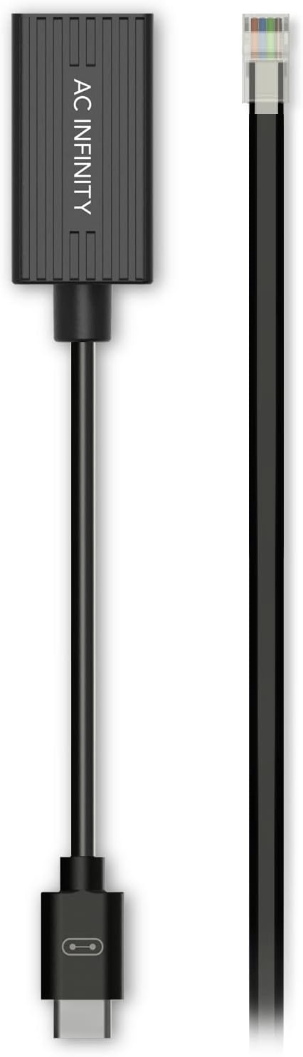 AC Infinity RJ11/12 to UIS Port Type-A Adapter Dongle, Conversion Cable Cord with Extension Cable