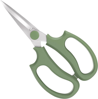 Housolution Flower Scissors, Strong Floral Shears, Premium Steel Pointed Garden Pruning Shears