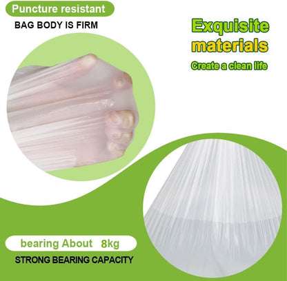 SWIHELP Medium Garbage Bags 8 Gallon /30 Liter Trash Bags Wastebasket Bin Liners Plastic Trash Bags