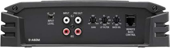Alpine S-A60M S-Series Class D Mono Amplifier Bundled w/RUX-KNOB.2 Remote Bass Level Control