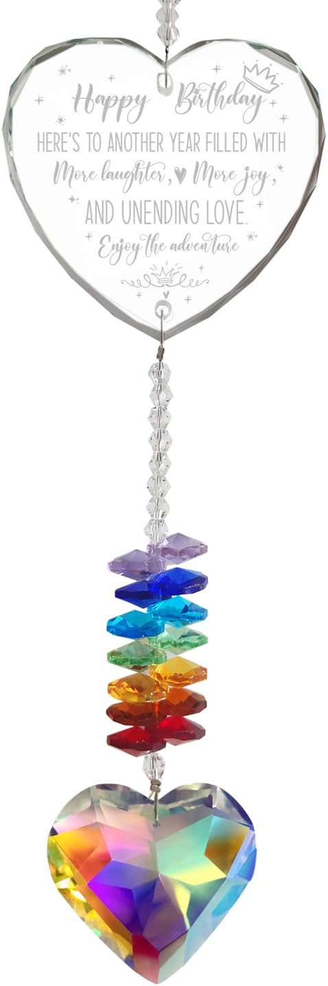 Happy Birthday Gifts for Women Her Best Friend - Crystal Suncatcher for BFF, Sister, Coworker, Mom