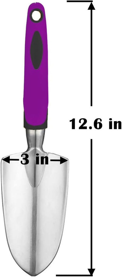 Garden Tool Shovel for Digging Gardening Trowel for Lawn Planting Alloy Spade Plastic Handle Anti