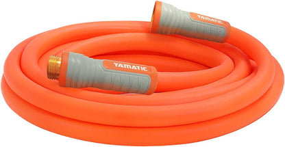 YAMATIC Heavy Duty Garden Hose 5/8 in x 15 ft with Swivel Fitting, Super Flexible Water Hose