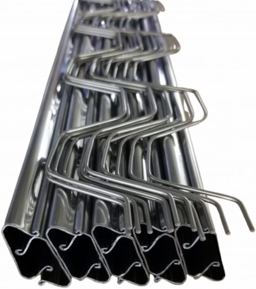 Farm Plastic Supply - Spring Wire & Lock Channel - (10 Pack) - Steel 6.5 ft Spring Lock Track &