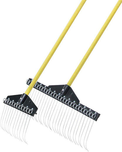 Standard Golf Garden Landscape Rake – 9” & 21" Head Garden Debris Rakes Combo | Elevate Your