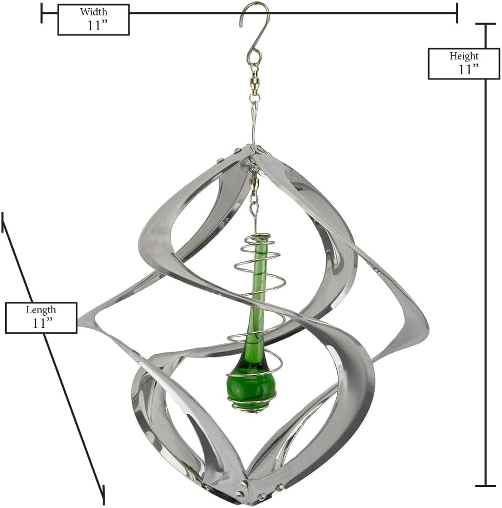 Red Carpet Studios The Original Helix Cosmix Wind Spinner Indoor/Outdoor 3-Dimensonal Garden Décor