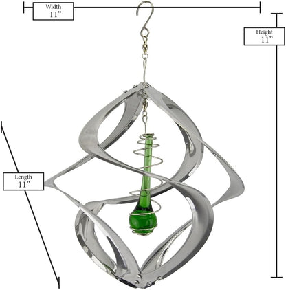 Red Carpet Studios The Original Helix Cosmix Wind Spinner Indoor/Outdoor 3-Dimensonal Garden Décor